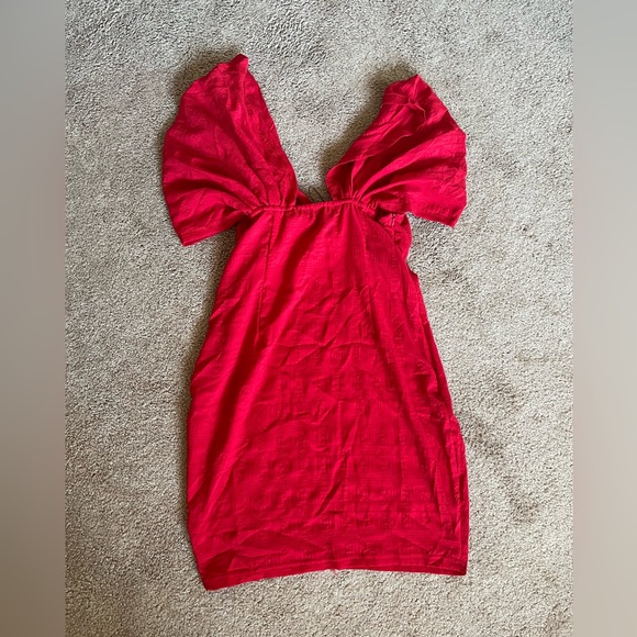 Red Mini Dress - Picture 2 of 3